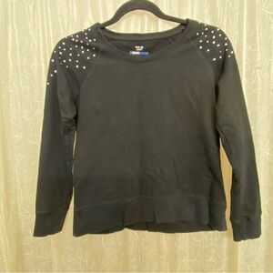 STYLE & CO Essential Sweatshirt with rhinestones - Petite Small